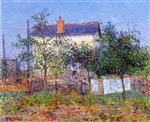 Gustave Loiseau  - Bilder Gemälde - La maison de garde barrière