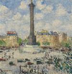 Gustave Loiseau  - Bilder Gemälde - La Place de la Bastille