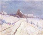 Gustave Loiseau  - Bilder Gemälde - Landscape in snow