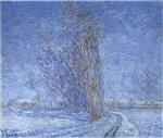 Gustave Loiseau  - Bilder Gemälde - Landscape in snow
