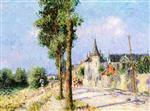 Gustave Loiseau  - Bilder Gemälde - Le Quai de Ponthius, Pontoise