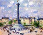 Gustave Loiseau  - Bilder Gemälde - Place de la Bastille
