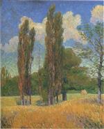 Gustave Loiseau  - Bilder Gemälde - Poplars