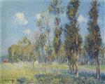 Gustave Loiseau  - Bilder Gemälde - Poplars at Vaudreuil