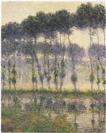 Gustave Loiseau  - Bilder Gemälde - Poplars by the Eau River