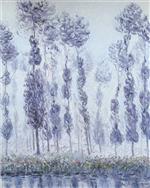 Gustave Loiseau  - Bilder Gemälde - Poplars by the Eure River
