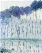 Gustave Loiseau  - Bilder Gemälde - Poplars on the Banks of the Eure