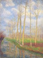 Gustave Loiseau  - Bilder Gemälde - Poplars