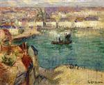 Gustave Loiseau  - Bilder Gemälde - Port at Dieppe