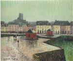 Gustave Loiseau  - Bilder Gemälde - Port at Dieppe
