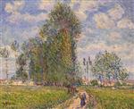 Gustave Loiseau  - Bilder Gemälde - Road on Prairie