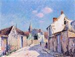 Gustave Loiseau  - Bilder Gemälde - Rue de Paris in Ennery