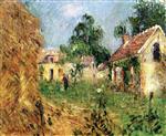 Gustave Loiseau  - Bilder Gemälde - Small Farm in Calvados
