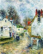 Gustave Loiseau  - Bilder Gemälde - Street in Pontoise