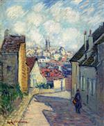 Gustave Loiseau  - Bilder Gemälde - Street in Pontoise