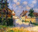 Gustave Loiseau  - Bilder Gemälde - Street in Saint-Cyr-du-Vaudreuil