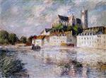 Gustave Loiseau  - Bilder Gemälde - The Auxerre Cathedral