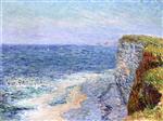 Gustave Loiseau  - Bilder Gemälde - The Beach at Etretat