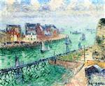 Gustave Loiseau  - Bilder Gemälde - The Canal at Dieppe