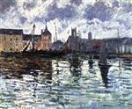 Gustave Loiseau  - Bilder Gemälde - The Harbor at Dieppe