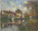 Gustave Loiseau  - Bilder Gemälde - The Loing at Moret