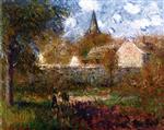 Gustave Loiseau  - Bilder Gemälde - The Neighbor's Garden