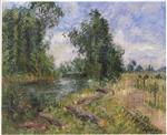 Gustave Loiseau  - Bilder Gemälde - The Orne near Caen