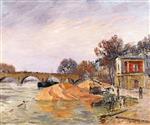 Gustave Loiseau  - Bilder Gemälde - The Pont Marie de Paris
