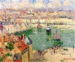 Gustave Loiseau  - Bilder Gemälde - The Port of Dieppe