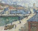 Gustave Loiseau  - Bilder Gemälde - The Port of Fecamp