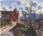 Gustave Loiseau  - Bilder Gemälde - The red painted house