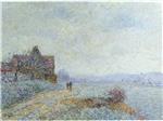 Gustave Loiseau  - Bilder Gemälde - Tournedos-sur-Seine, Frost and Fog