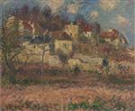 Gustave Loiseau  - Bilder Gemälde - Village on the hill