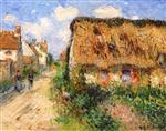 Gustave Loiseau  - Bilder Gemälde - Village Street, Saint-Cry-du-Vaudreuil