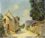 Gustave Loiseau  - Bilder Gemälde - Village Street, Vaudreuil