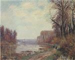 Gustave Loiseau  - Bilder Gemälde - Woods by the Oise River