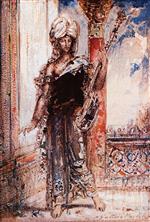 Gustave Moreau - Bilder Gemälde - An Arabian Singer
