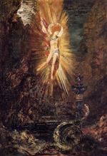 Gustave Moreau - Bilder Gemälde - Apollo Vanquishing the Serpent Python