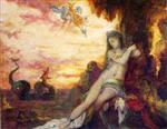 Gustave Moreau  - Bilder Gemälde - Perseus with Andromeda