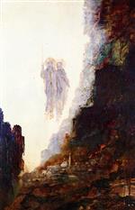 Gustave Moreau  - Bilder Gemälde - The Angels of Sodom