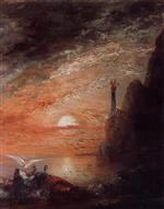 Gustave Moreau  - Bilder Gemälde - The Death of Sappho 2