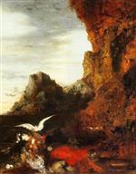 Gustave Moreau  - Bilder Gemälde - The Death of Sappho 3