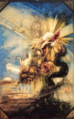 Gustave Moreau  - Bilder Gemälde - The Fall of Phaethon
