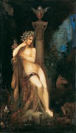 Gustave Moreau  - Bilder Gemälde - The Griffon's Fairy