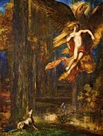 Gustave Moreau  - Bilder Gemälde - The Raising of Ganamede