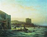 Alexei Petrowitsch Bogoljubow - Bilder Gemälde - A View of Baku