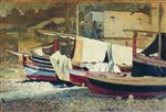 Alexei Petrowitsch Bogoljubow  - Bilder Gemälde - Boats