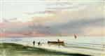 Alexei Petrowitsch Bogoljubow  - Bilder Gemälde - Dieppe, Sunset