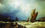 Alexei Petrowitsch Bogoljubow  - Bilder Gemälde - Fishing Boats