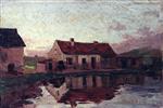 Alexei Petrowitsch Bogoljubow  - Bilder Gemälde - House in Franzensbad